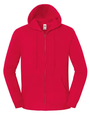 Produktbild von Fruit of the Loom - "Iconic Premium" Sweatjacke für Herren, mit Kapuze PC8293 (3XL) (Rot)