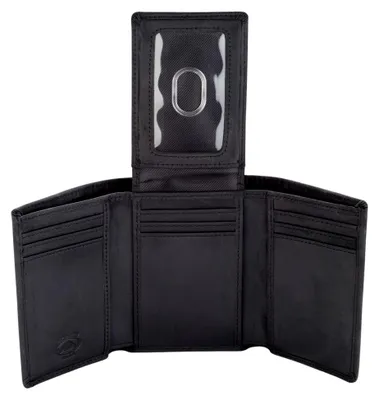 Produktbild von Trifold Lederbörse für Herren mit Auswelter und RFID-Blockierung - Schwarz - Einheitsgröße