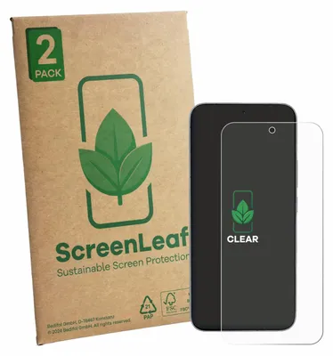 Produktbild von 2x ScreenLeaf Schutzfolie für Vivo iQOO 15 Ultra nachhaltiger Displayschutz Display Schutz Folie Klar Transparent