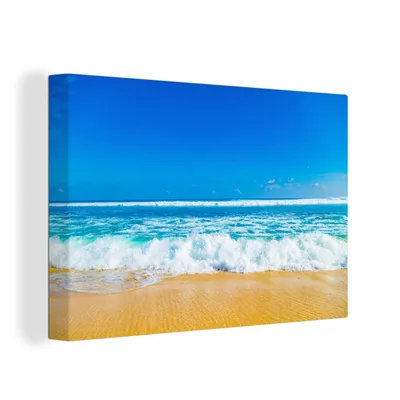 Obrázek produktu pro OneMillionCanvasses® Malba na plátně Nástěnná malba na plátně - Pláž - moře - modrá - 150x100cm