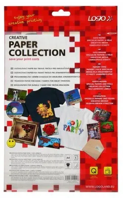 Obrázek produktu pro Logo EPZF200BF05L 'Zažehlovací papír  pro tmavá trička'(A4, 5 listů, )