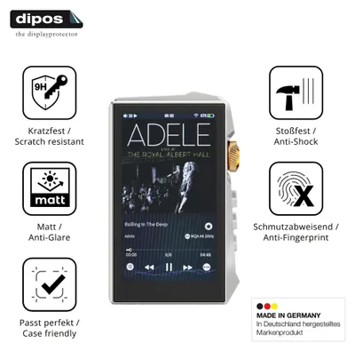 Immagine prodotto di 2x Pellicola Protettiva per Hidizs AP80 Pro Max Protezione opaco Vetro Flessibile 9H dipos