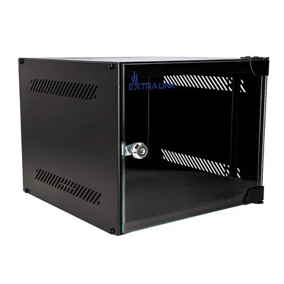 Image de Extralink 10" 4U Armoire Serveur Rack Murale, Réseau, 280 × 310 mm, Noire