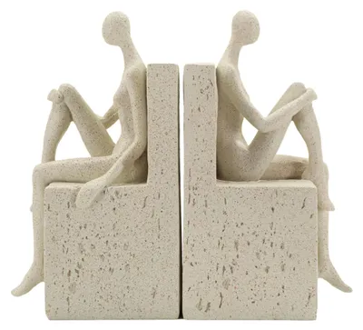 Obrázek produktu pro Mauro Ferretti, podstavka na knihy, Stons, 24x10x20,5 cm, krémová barva