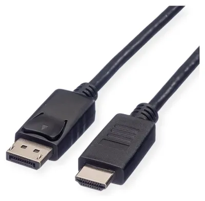 Imagen del producto de ROLINE, cable DisplayPort (DP) - HDTV, conector recto/recto, color , 2 metros