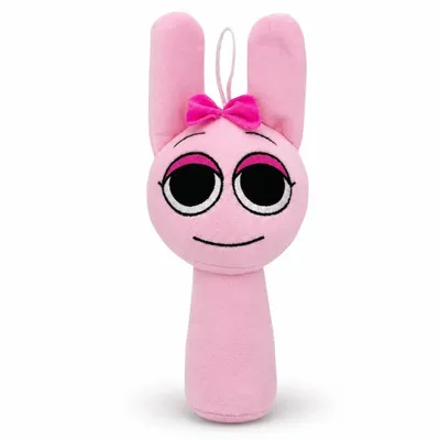 Produktbild von Wiztex Sprunki Kuscheltier - 20 cm Spunki Horror Spiel Plüschtier Rosa Sprunke Stofftier Geschenk