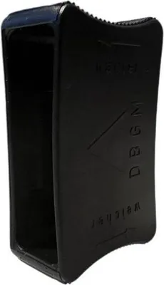 A black magazine follower is shown against a white background.