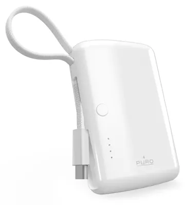 Image de PURO Power Bank 'Power Link 10' 1000mAh avec câble USB-C intégré