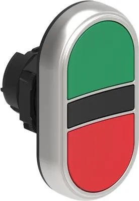 Produktbild von Doppelter grün/roter Druckknopfbetätiger mit Federrückstellung LPCB7113