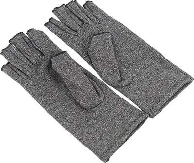 Produktbild von Kompression Arthritis Handschuhe Gelenkschmerz Reliefpflege Therapie Finger Zubehör - (grau)
