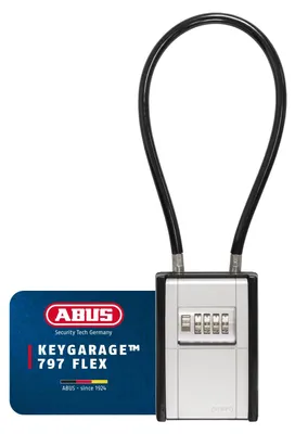 Produktbild von ABUS Schlüsselkasten KeyGarage 797 FLEX - mit Zahlencode & Kabel