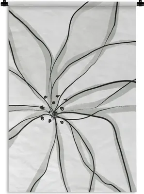 Produktbild von MuchoWow® Wandteppich Wandbehang Blumen - Abstrakt - Design 120x180 cm Tapisserie Dekoration Wandtuch - Schlafzimmer - Dekorationen für das Haus