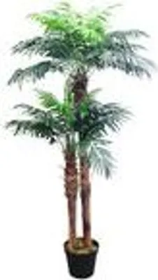Produktbild von Künstliche Palme groß Kunstpalme Kunstpflanze Palme künstlich wie echt Plastikpflanze Balkon Kokospalme Königspalme Deko 170 cm hoch Decovego
