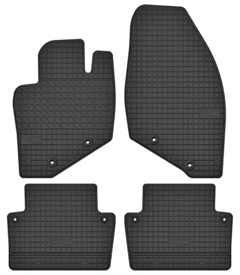 Produktbild von Gummi-Fußmatten für Volvo S80 I 1998-2006 (Limousine) – 4-tlg, Schwarz, passgenau – Wielganizator SolidTread