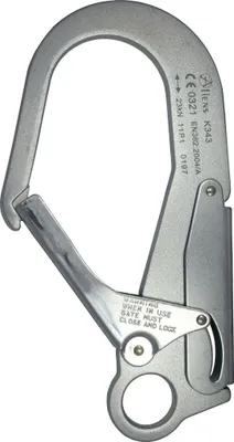 Sicherheitshaken M Snap Hook aus Stahl; Einhandkarabiner von Aliens; geeignet für Klettern und Klettersteig.