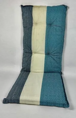 Produktbild von Madison Tuinstoelkussen hohe Rückenlehne 50x123 cm Fenna Blau, wetterfest, 75% Baumwolle, 25% Polyester