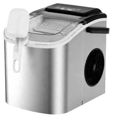 Immagine prodotto di Ruhhy 27709 Macchina per il ghiaccio da 1,2 l, 12 kg/24 h, argento
