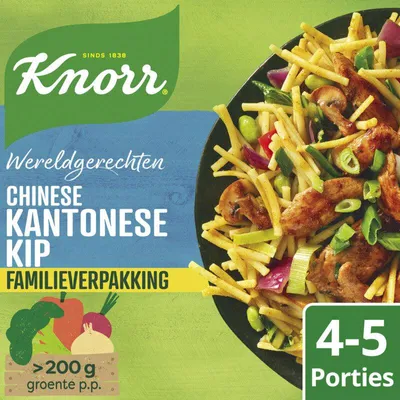 Immagine prodotto di Knorr Wereldrechte Chinese Kantonese Kip 251g - Miscela piccante pronta per autentici piatti asiatici di pollo