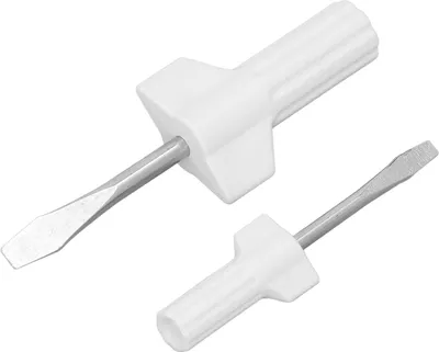Produktbild von 4-teiliges Schlitzschraubendreher-Set mit Kunststoffgriff und Edelstahl, multifunktionales Schraubendreher-Set für die Reparatur von Nähmaschinen zu H