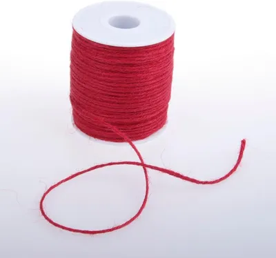 Produktbild von Jutekordel in Rot, 2 mm, 100 m