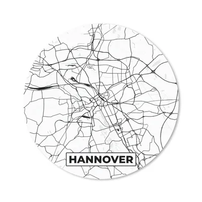 Produktbild von MuchoWow® Mauspad Mousepad Hannover - Karte - Stadtplan 50x50 cm - Mousepads - Maus Mat - Pad - Mausunterlage - Vinyl