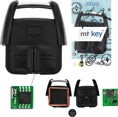 Produktbild von MT-KEY Funk Fernbedienung 434MHZ für 2 Tasten Autoschlüssel kompatibel mit Opel Vectra C 02-08 Signum 03-08 433MHZ Funkschlüssel