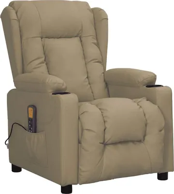 Produktbild von Massagesessel Cappuccino-Braun Kunstleder