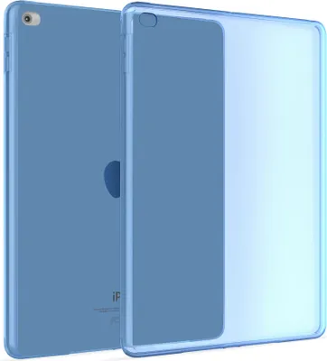 Produktbild von Hülle Kompatibel mit Apple iPad Air 2 - Transparent Silikon Cover Case Schutzhülle in Blau
