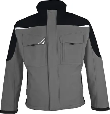 Produktbild von PKA BESTWORK Softshell Jacke grau/schwarz Gr. 3XL
