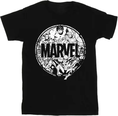 Produktbild von Marvel Comics - T-Shirt für Herren BI38025 (5XL) (Schwarz)