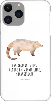 Produktbild von Mr. & Mrs. Panda Iphone 11 Pro Handyhülle Nasenbaer - Weiß - Geschenk, Bär, Lustige Sprüche, Rüsselbär, Premium Kunststoff, Nasenbär, Handy Case, Nasenbären