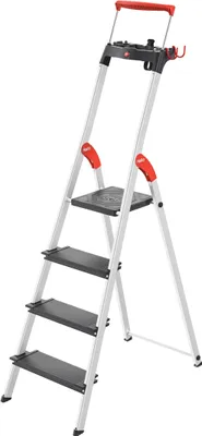 Image de Hailo Échelle de sécurité en aluminium L100 TopLine 4 XXL marches