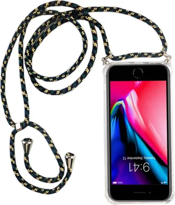 Produktbild von Handykette für Apple iPhone 7 Plus / 8 Plus - Smartphone Necklace Hülle mit Band - Schnur mit Case zum umhängen in Camouflage