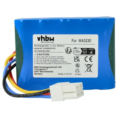 Produktbild von vhbw Akku kompatibel mit Landxcape LX793, LX795, LX792, LX790I, LX791, LX790 600M2, LX790, LX795 400M2, CR208E Rasenmäher (2000mAh, 20V, Li-Ion)