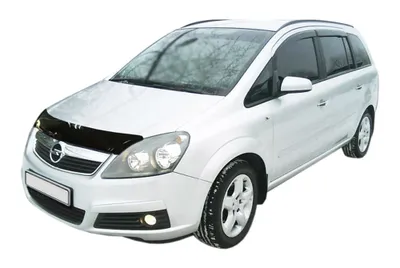 Produktbild von SCOUTT | Motorhaube Windabweiser Insekten Steinschlagschutz Für Opel Zafira B 2006-2011, Aerodynamisch, Einfache Montage, Getönt, Spezielle Halterungen Für Die Haube (Ohne Bohren)