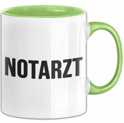 Produktbild von Sanitäter Tasse Geschenk Notfallarzt & Rettungssanitäter (Grün)