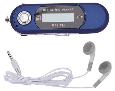Immagine prodotto di Lettore MP3 USB portatile con auricolari cablati, ideale per lo sport