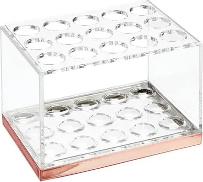 Produktbild von Aufbewahrungsbox Kosmetik Organizer 15 Fächer mDesign Roségold/transparent