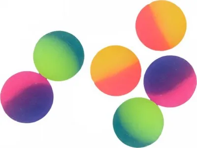 Image de Ballons sauteurs néon 6 pcs