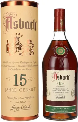 Image de Asbach Spezialbrand 15 Jahre gereift 40% Vol. 0,7l en boîte cadeau