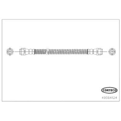 Produktbild von CORTECO 49384124 Bremsschlauch für VW Amarok Pickup (2HA, 2HB, S1B, S6B, S7A, S7B) Amarok Pritsche / Fahrgestell (S1B, S6B, S7B)