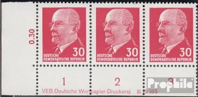 Produktbild von Briefmarken DDR 1963 Mi 935Y DV mit Druckvermerk seltenes Wasserzeichen postfrisch Staatsratsvorsitzender Ulbricht, Kleinformat (II)