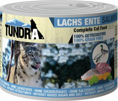 Produktbild von Tundra Cat Lachs & Ente 6x200g Katzenfutter Nassfutter