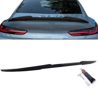 Produktbild von Heckspoiler Spoilerlippe Ducktail SCHWARZ GLANZ für BMW 8er G16 Gran Coupe 2018-