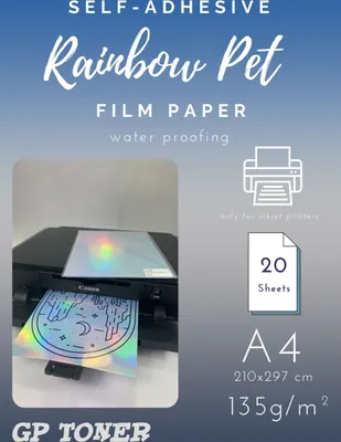 Produktbild von 20 Blatt A4 Fotopapier 135g/m² für Drucker Haftpapier Schnelltrocknend