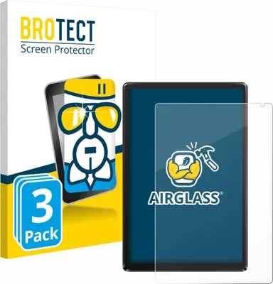 Produktbild von 3x BROTECT Schutzglas für Whitedeer WHEC107BK 10.1" Schutzfolie Panzer Folie Glas Display Schutz klar