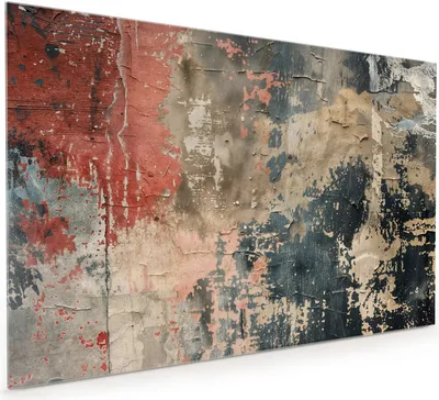 Produktbild von Küchenrückwand Spritzschutz Glas mit Motiv Abblätternde Farbe 40 x 40 cm