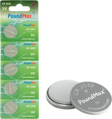 Produktbild von PoundMax 5 x 2032 CR2032 3 V Lithium-Batterien