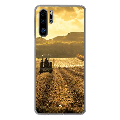 Produktbild von MuchoWow® Handyhülle Schutzhülle Hülle für Huawei P30 Pro Traktor - Bauernhof - Berg Silikon Softcase Handy Hülle - Schutzdeckel