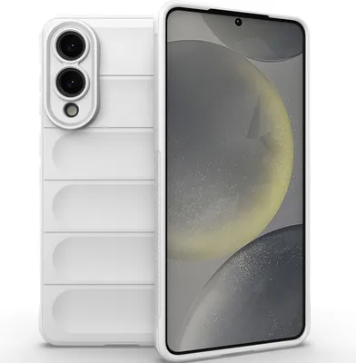 Produktbild von Handyhülle für Samsung Galaxy S25 Edge Weich TPU Silikon Stossfest Anti-rutsch Hülle Weiß